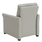 Fauteuil Capoma II antieke leerlook - Lichtgrijs - Breedte: 80 cm