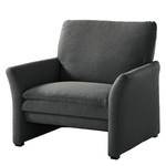 Fauteuil Capoma I geweven stof - Antraciet - Breedte: 100 cm