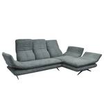 Ecksofa Whaltey II Webstoff - Mintgrau - Longchair davorstehend rechts