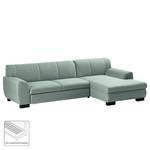 Ecksofa Lefroy I Webstoff - Mint - Longchair davorstehend rechts - Keine Funktion