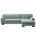 Ecksofa Lefroy I Webstoff - Mint - Longchair davorstehend rechts - Keine Funktion