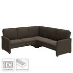 Ecksofa Capoma IV Antiklederlook - Dunkelbraun