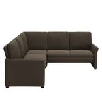 Ecksofa Capoma IV Antiklederlook - Dunkelbraun