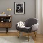 Fauteuil Milawa Velours - Gris