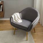 Fauteuil Milawa Velours - Gris