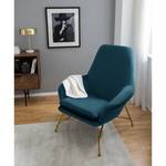 Fauteuil Miena fluweel - marineblauw