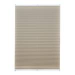 Store plissé sans perçage free Polyester / Aluminium - Beige - 50 x 130 cm