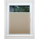 Plissee Klemmfix free Polyester / Aluminium - Beige - 80 x 210 cm