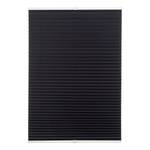 Plissee Klemmfix free Polyester / Aluminium - Schwarz - 80 x 130 cm