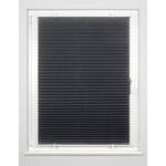 Store plissé sans perçage Promo Polyester / Aluminium - Gris - 70 x 130 cm