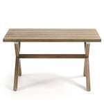 Tisch Rhyll Akazie massiv - Beige - Breite: 140 cm