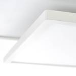 Plafonnier Bility II Plexiglas / Aluminium - 1 ampoule - Blanc