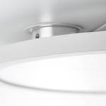 Plafonnier Bility I Plexiglas / Aluminium - 1 ampoule - Blanc