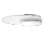 LED-plafondlamp Bility I plexiglas/aluminium - 1 lichtbron - Wit