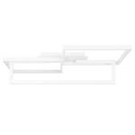 LED-plafondlamp Quadras plexiglas/ijzer - 1 lichtbron - Wit