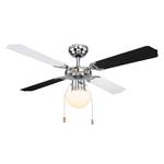 Deckenventilator Champion Milchglas / Eisen - 1-flammig