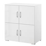 Buffet Shuffle III Basic Modern - 80 cm - Blanc brillant