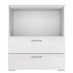 Commode Shuffle II Basic Modern - 80 cm - Blanc brillant