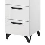 Commode haute Shuffle I Industry Industrial - 40 cm - Blanc brillant