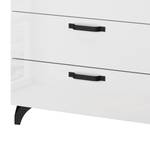 Commode haute Shuffle II Industry Industrial - 80 cm - Blanc brillant