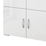 Buffet haut Shuffle II Basic Modern - 80 cm - Blanc brillant