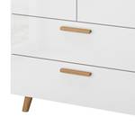 Hoge kast Shuffle I Scandi Scandi - 80 cm - Hoogglans wit