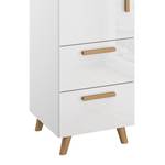 Commode haute Shuffle V Skandi Skandi - 40 cm - Blanc brillant