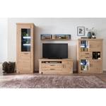 Highboard Mendes II balken-eikenhouten look/antracietkleurig