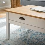 Table basse Rivery Pin massif - Blanc