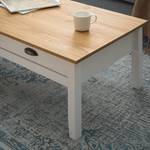 Table basse Rivery Pin massif - Blanc