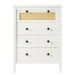 Commode Belleria II Pin massif - Blanc