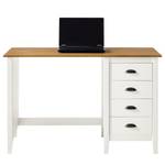 Bureau Rivery massief grenenhout - Wit