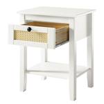 Table de chevet Belleria Pin massif - Blanc