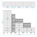 Schrankkombination Shuffle V Industry Industrial - 320 cm - Alpinweiß