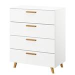 Commode haute Shuffle II Skandi scandi - 80 cm - Blanc alpin