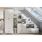 Buffet haut Shuffle I Basic Moderne - 80 cm - Blanc alpin