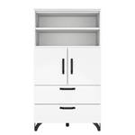 Buffet haut Shuffle I Industry Industriel - 80 cm - Blanc alpin