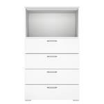 Commode haute Shuffle III Basic Moderne - 80 cm - Blanc alpin