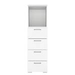 Commode haute Shuffle IV Basic Moderne - 40 cm - Blanc alpin