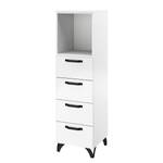 Commode haute Shuffle IV Industry Industriel - 40 cm - Blanc alpin