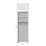 Corps d’armoire Shuffle II 80 cm - Largeur : 80 cm