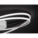 Plafonnier Nia Acrylique / Aluminium - 1 ampoule - Blanc - Largeur : 35 cm