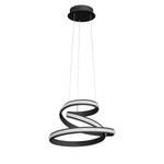 LED-hanglamp Tess I polycarbonaat/ijzer - 1 lichtbron - Zwart
