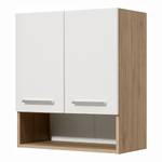 Meuble haut Quickset 380 II Blanc brillant / Imitation chêne Sanremo Terra