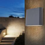 LED-Wandleuchte Agam Klarglas / Aluminium - 1-flammig