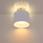 LED-Deckenleuchte Jenny Polyester PVC / Aluminium - 2-flammig - Weiß - Durchmesser: 14 cm