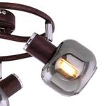 Plafondlamp Pallo II transparant glas/ijzer - 3 lichtbronnen