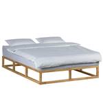 Houten bed Smood massief eikenhout - 140 x 200cm