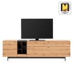 Meuble TV Style I Placage en bois véritable / Métal - Chêne / Anthracite