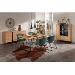 Open kast Style I fineer van echt hout/metaal - eikenhout/antracietkleurig